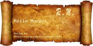 Reile Margit névjegykártya